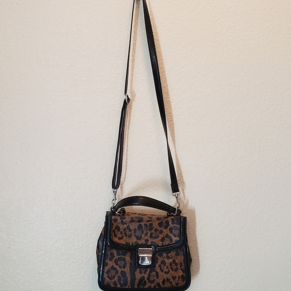 Leopard Print Nicole Miller Crossbody